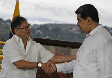 Nicolás Maduro e seu novo aliado: Gustavo Petro