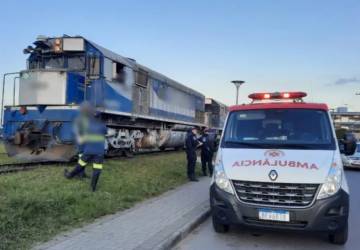 Jovem é atropelada por trem em Almirante Tamandaré 