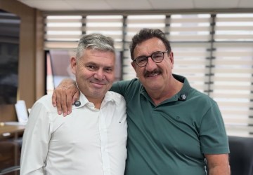 Prefeito Daniel Lovato, visita Ratinho em Curitiba