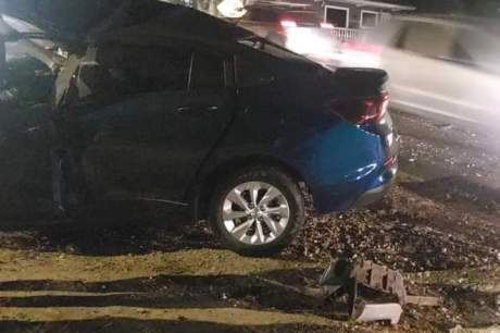 Motorista morre em acidente entre um Onix e um caminhão em Almirante Tamandaré