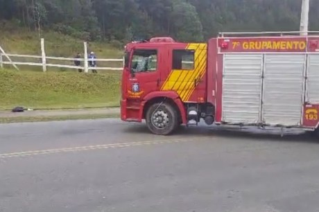 Colisão entre duas motos movimentou o setor do Corpo de Bombeiros em Almirante Tamandaré