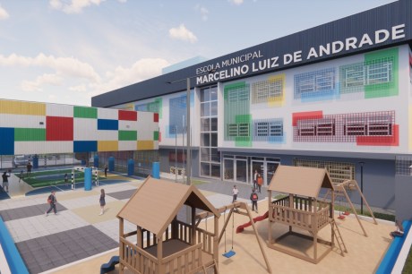 Prefeitura assina contrato com empresa que construirá novo prédio da Escola Marcelino